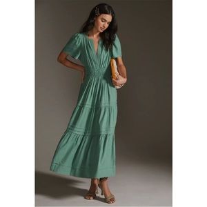 New Anthropologie The Somerset Maxi Dress:
Linen Edition size L NEVER WORN